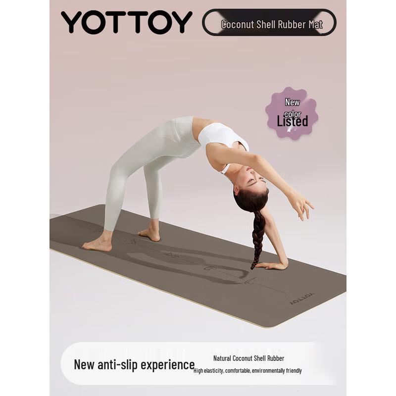 Yottoy Natural Rubber PU Yoga & Fitness Mat
