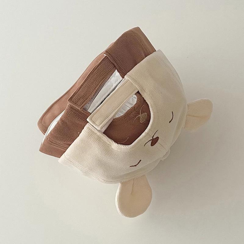 Korean-Style Cartoon Bear Kids' Baseball Cap with Duckbill Sunshade for Spring/Autumn