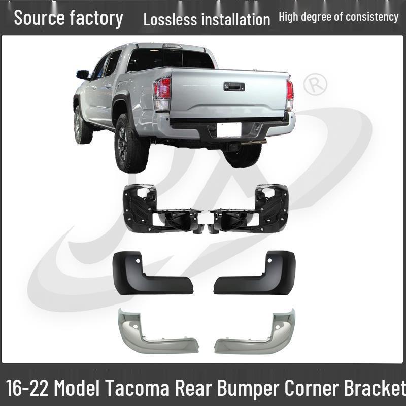 Черный Гальванизированный Защититель Заднего Бампера для Toyota Tacoma 2016-2023 Electroplated Rear Bumper Corner - Passenger Side