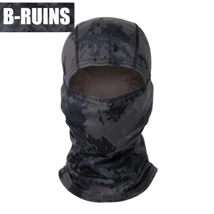Camouflage Balaclava Hat Cycling Full Face Mask Outdoor Sports Hunting Hiking Ski Mask Motorcycle Helmet Inner Quick Drying Hat