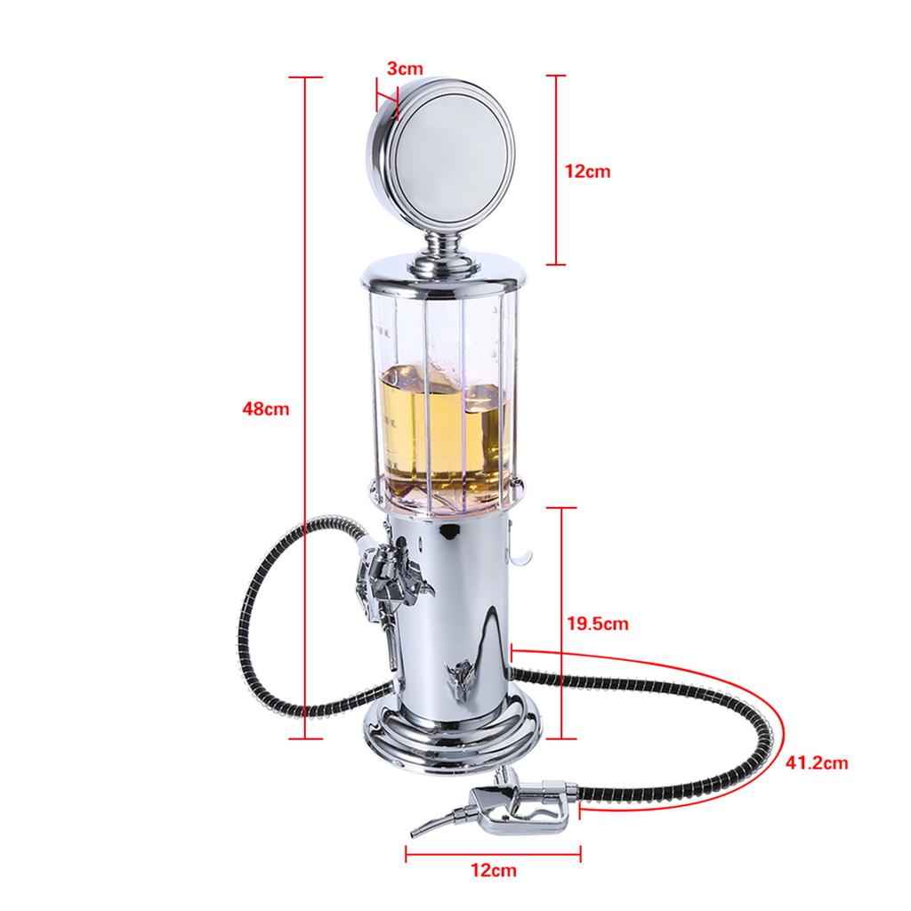 Bar Metal Double   Gas Pump Nozzle Beer Wine Liquor Dispenser Soda Beverage Pourer