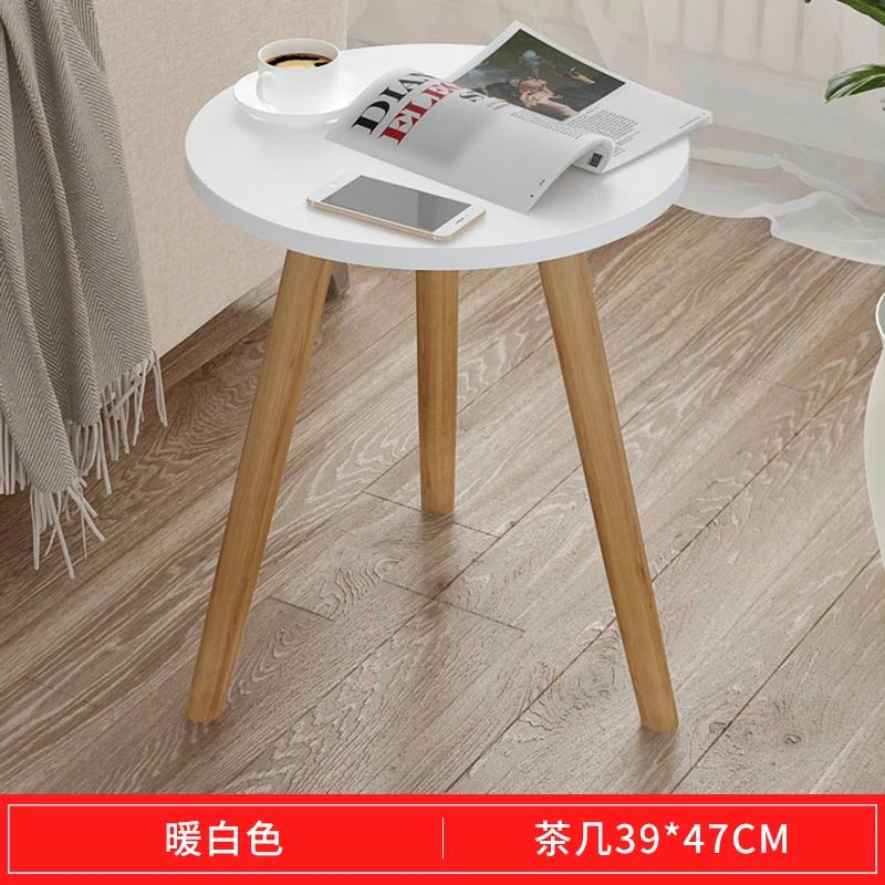 Simple Modern Balcony Small Coffee Table Living Room Small Apartment Sofa Side Table Simple Home Bedroom Small Round Table WF102
