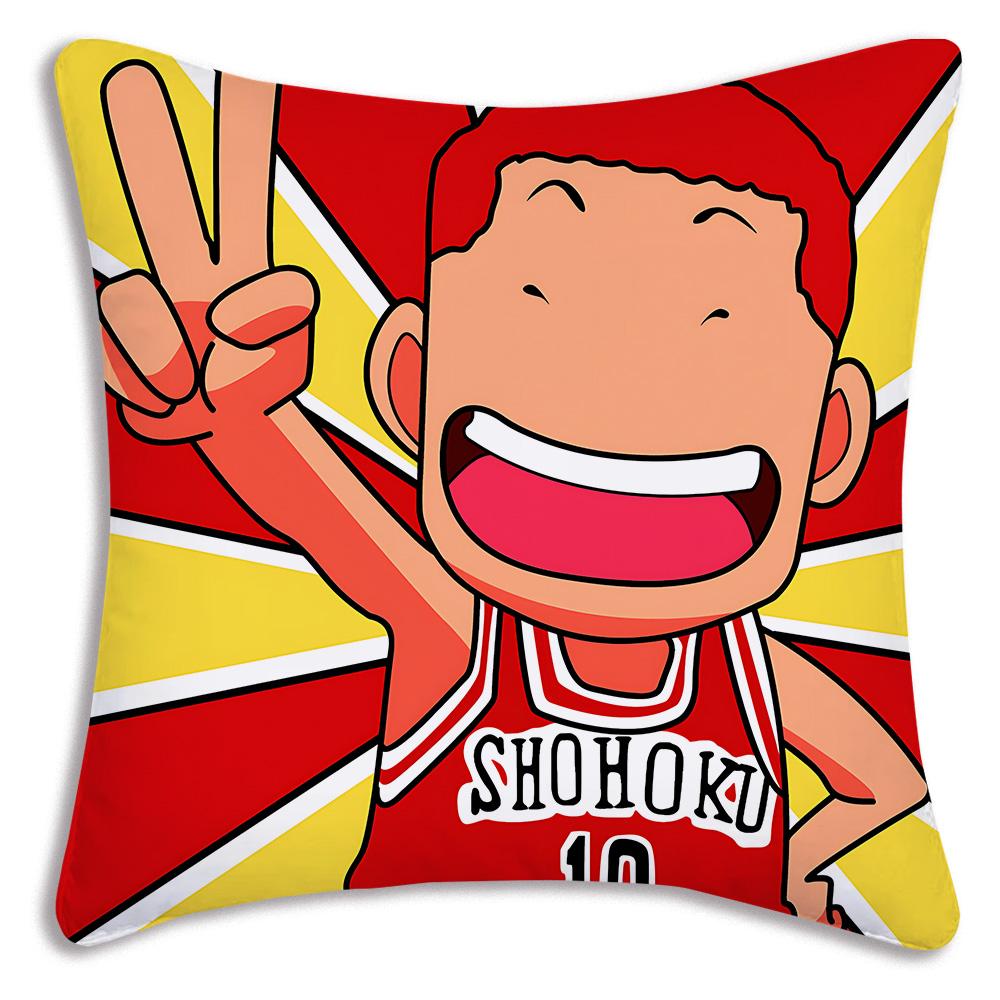 Anime For Slams D-Dunk Pillow Covers Cartoon Sofa Decorative Home Double-sided Printing Short Plush Cute Cushion Cover