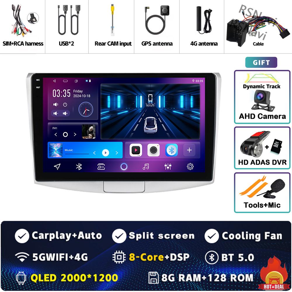Android 14 Carplay Car Radio For Volkswagen VW Passat B6 B7 B8 CC 2007 - 2021 Multimedia Video Player Navigation GPS Stereo 2Din