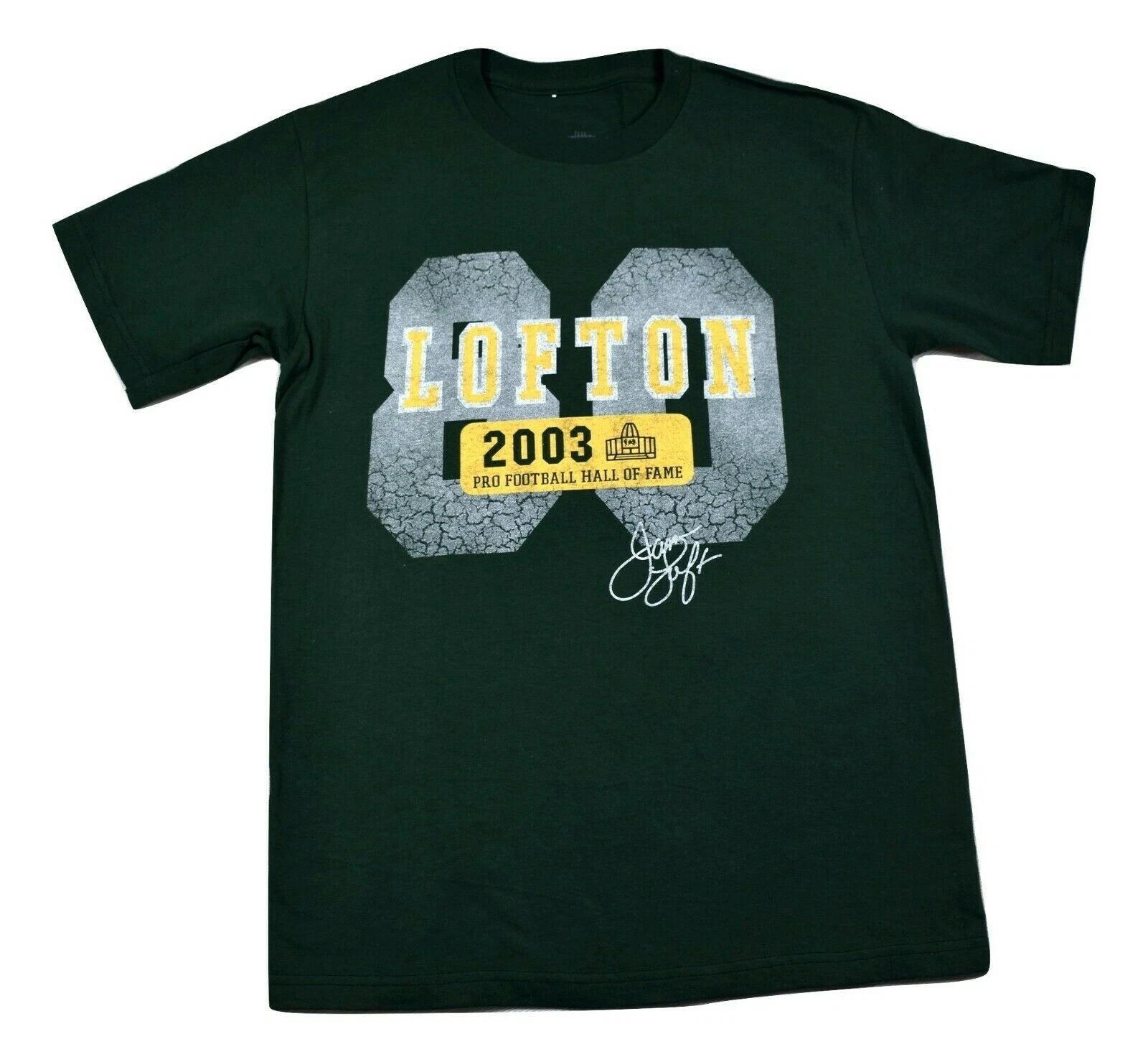 

Canton Collection Mens NFL Packers James Lofton Hall of Fame Shirt NWT S, M, L S