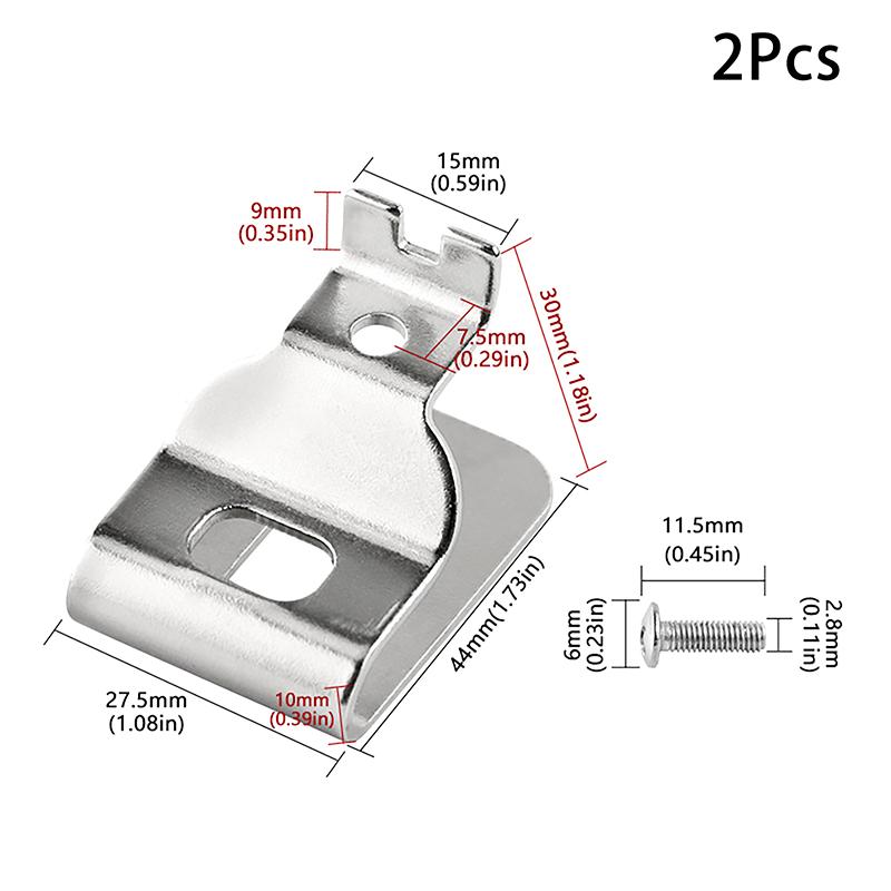 2pcs Electric Drill Belt Clip Hooks For 18V 20V Drill Driver N268241 N169778 DCD980 Hammer Impact Wrench Accessories