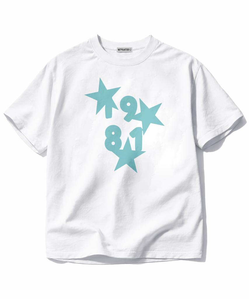 NP STUDIO 1981 Star Oversized Short Sleeve T-Shirt [ White ]