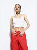 ASIF CALIE Parachute Cargo Pants Red