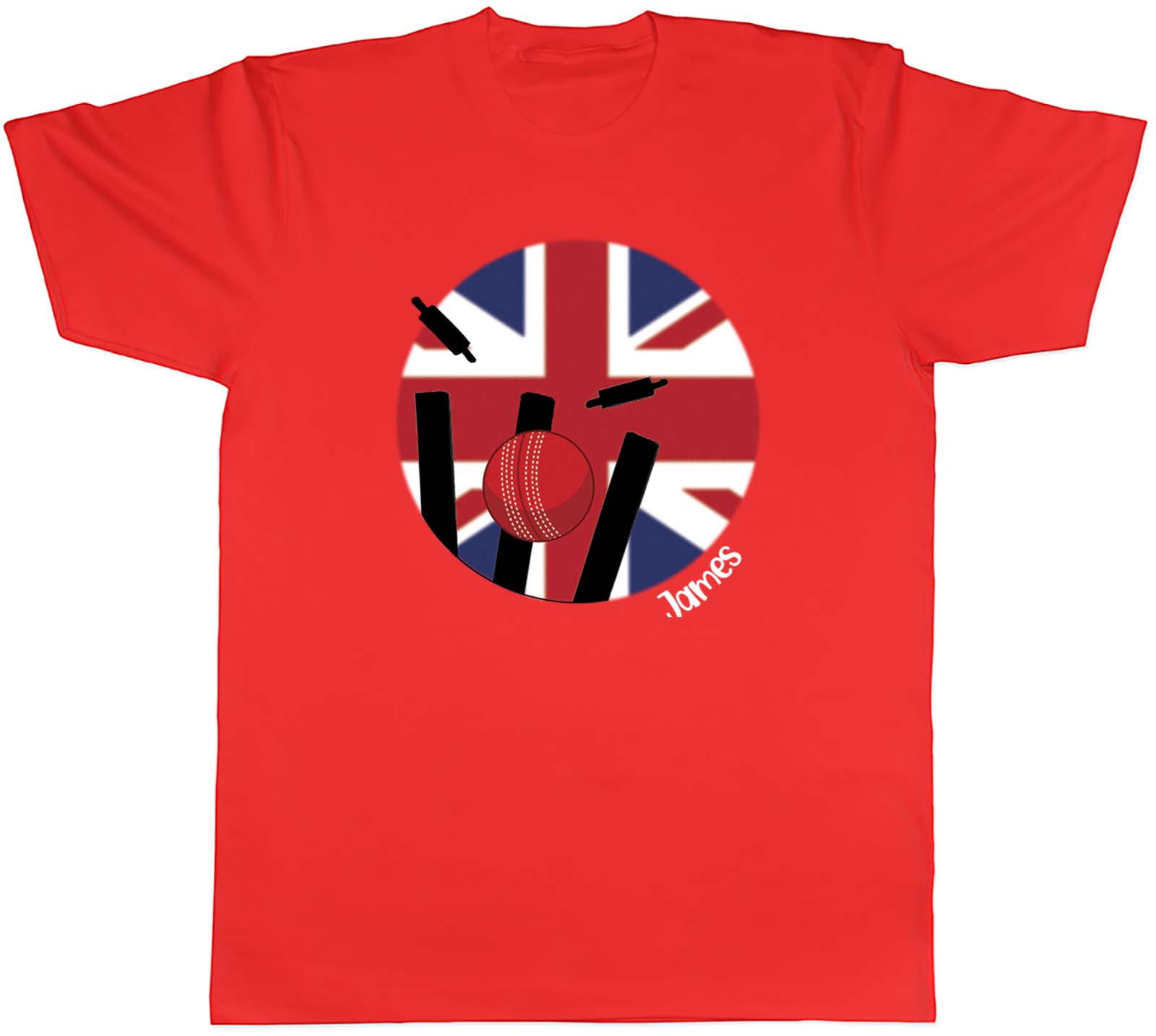 Personalised Cricket England Sports Unisexs Unisex TShirt Tee Gift S