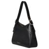 Gucci GG Emblem Logo Zip Closure Leather Underarm Handbag Medium Women Handbags Black 815216-AAEC2-1000