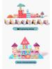 100-Piece Wooden City Street Building Blocks for Kids, Ages 1-3