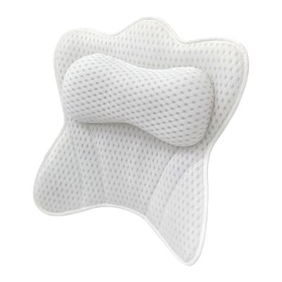 Ergonomický polštář do vany Opěrka hlavy Prodyšné síťoviny Podpora krku Ramen Zad Vany Lázně Pohodlí Podpěry krku