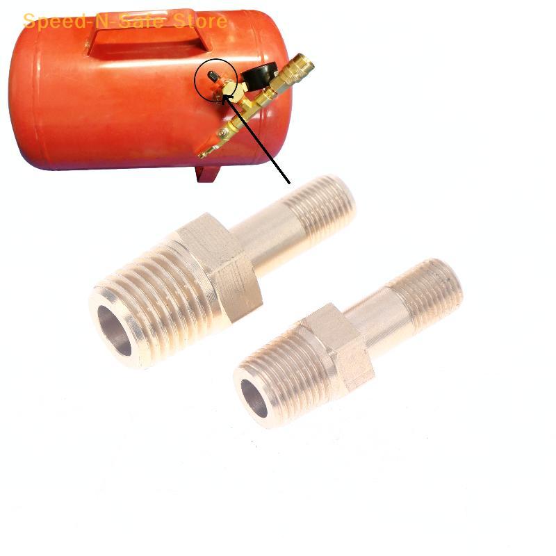 1 Pc Anti-Corrosion Schrader Valve, 1/4 NPT X 1/8 NPT, M10 Air Compressor And Tire Fill Valve