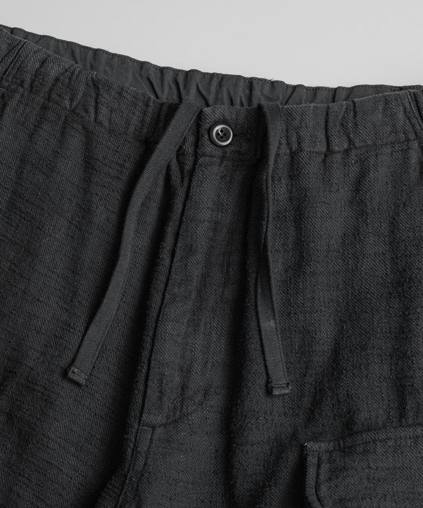 Bihebieo Dyed Slub R/C Field Pants Anthracite
