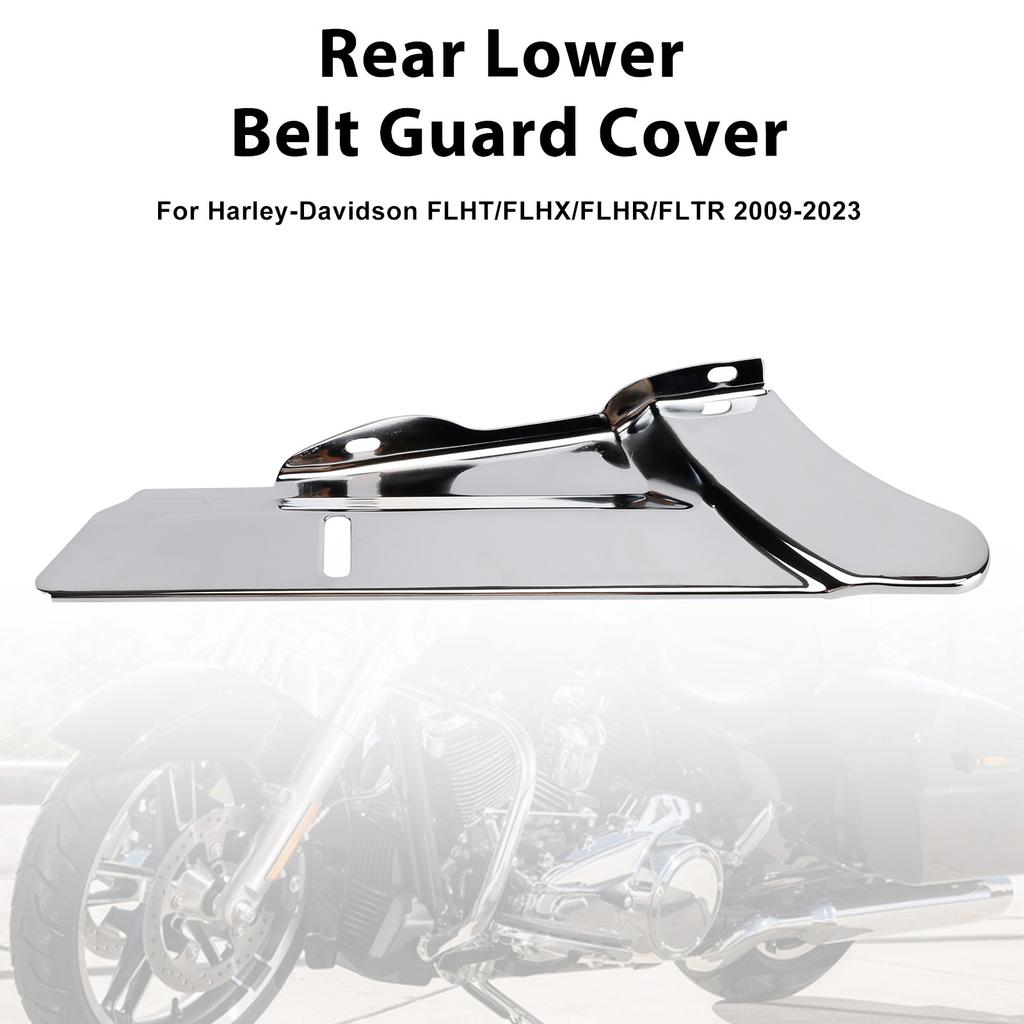 Rear Lower Belt Guard Cover For Touring FLHX Street Glide Road King FLHR