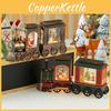 Claus Santa Christmas Train Ornament With Lights And Music Shop Window Decor