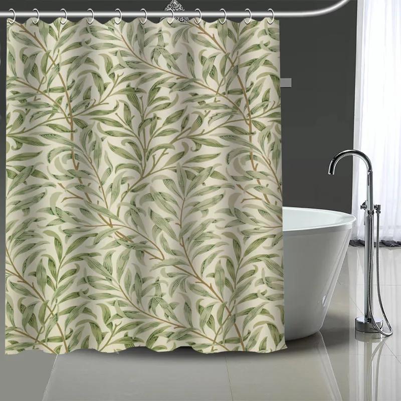 אמנות ויליאם מוריס דוגמה מותאמת אישית וילון אמבטיה פוליאסטר עמיד למים וילונות מקלחת עשה זאת בעצמך מסך אמבטיה וילון מודפס למקלחת