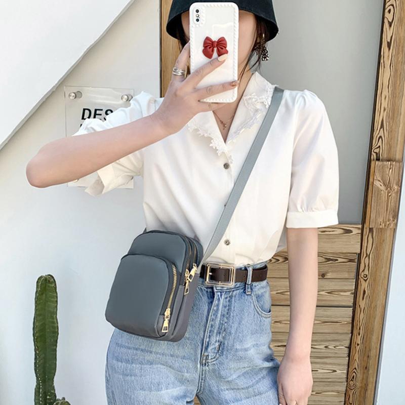 Neue Handy-Umhängetaschen für Damen, modische Damen-Umhängetasche, Handy-Geldbörse, 3-lagige wasserdichte Oxford-Geldbörse