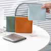 1PC Automatic Closure Multifunctional PU Mini Elastic Sheet Portable Waterproof Purse Jewelry Bag Earphone Charging Line Fashion