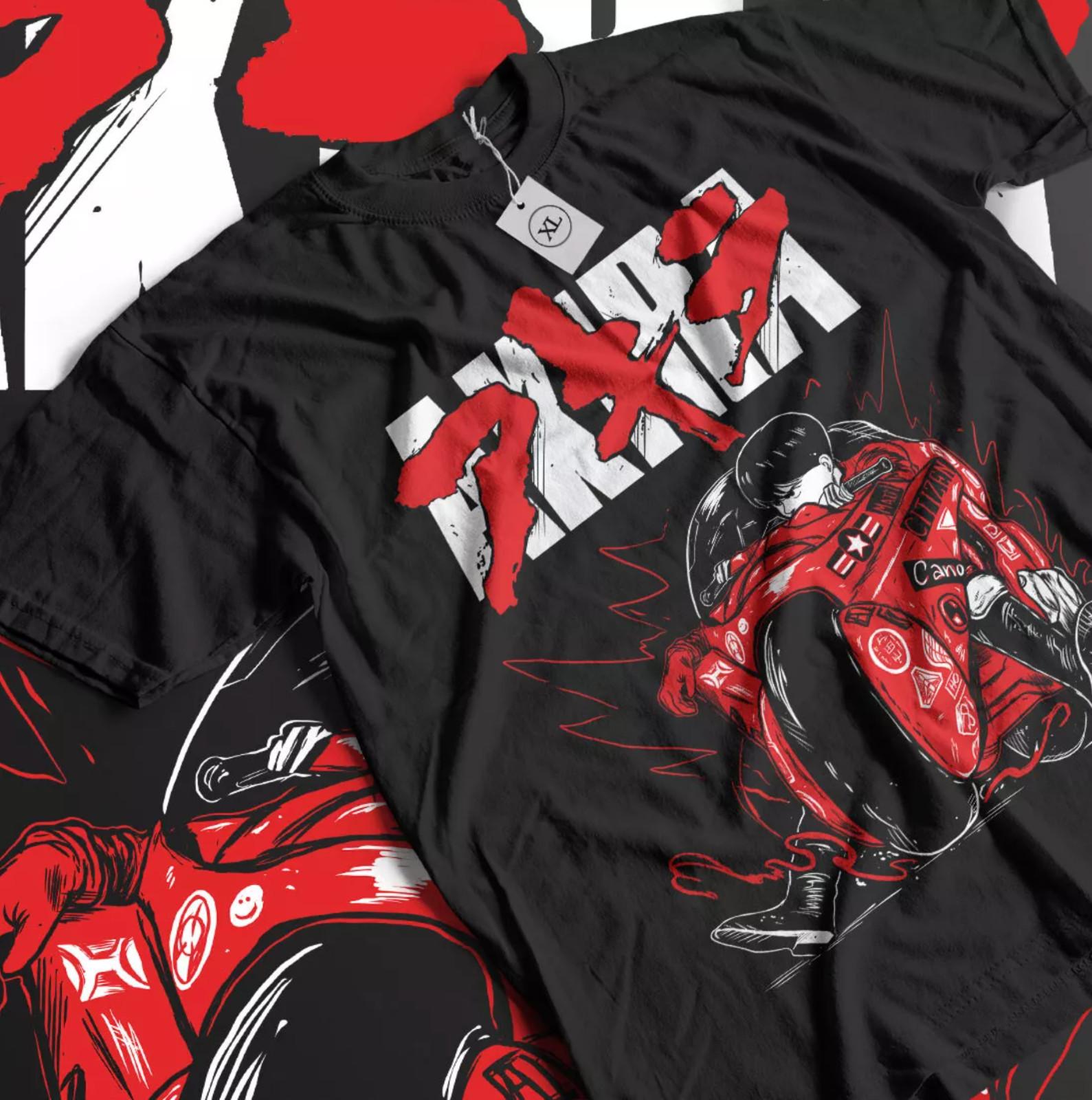 Akira T-shirt Anime Shirt Retro Neo Tokyo Manga Tetsuo Kaneda Shirt XS 5XL S