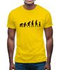 Evolution Of Man Alien Mens Mens Kids T Shirt