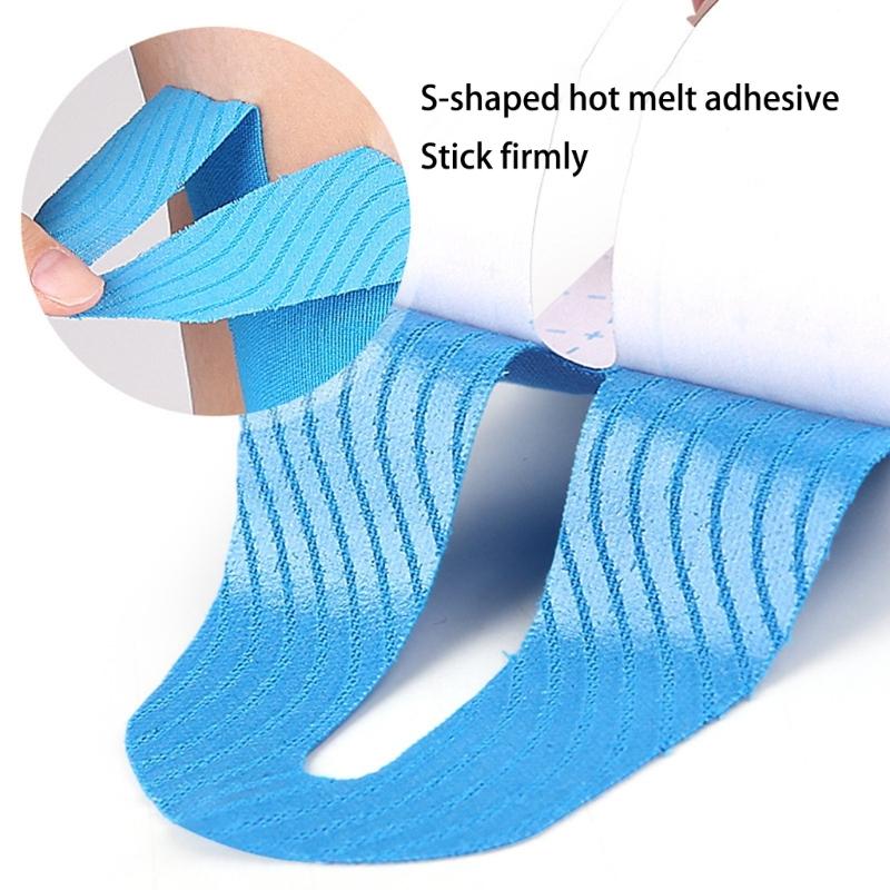 Pre Cut Kinesiology Tape for Knees,10Pcs Waterproof Breathable Knee Support & Stability,Knee Pains Relief Athletic Tape