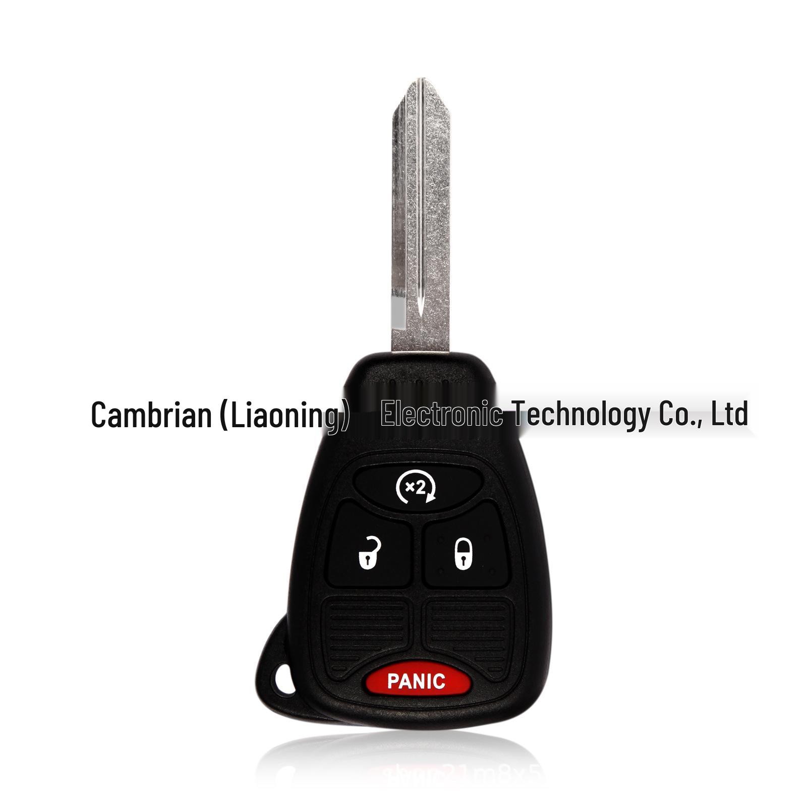 

Подходит для 4-кнопочного ключа-пульта Jeep Wrangler/Dodge Nitro OHT692713AA 5.4*4.2*1.4 cm чёрный