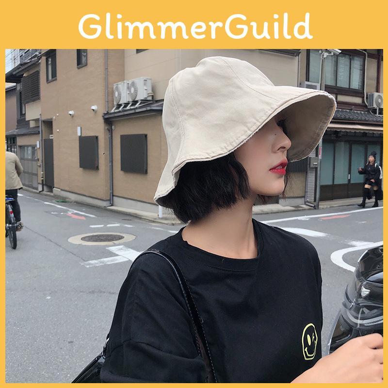 Beige Chic Fisherman Hat With Wide Brim Perfect For Summer Sunshade And Sun Protection