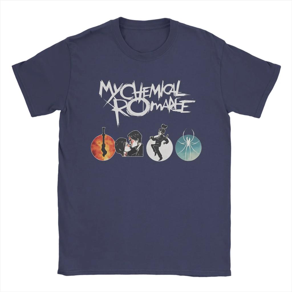 My Chemical Rounisexce Rock Music T Shirt Summer Harajuku T Shirts Unisex Pure Cotton Oneck Oversized Clothing Short Sleeve Tshirt