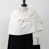 Women's Double-sided Wool Cashmere Scarf Shawl: New High-end Autumn/Winter 2026 Style