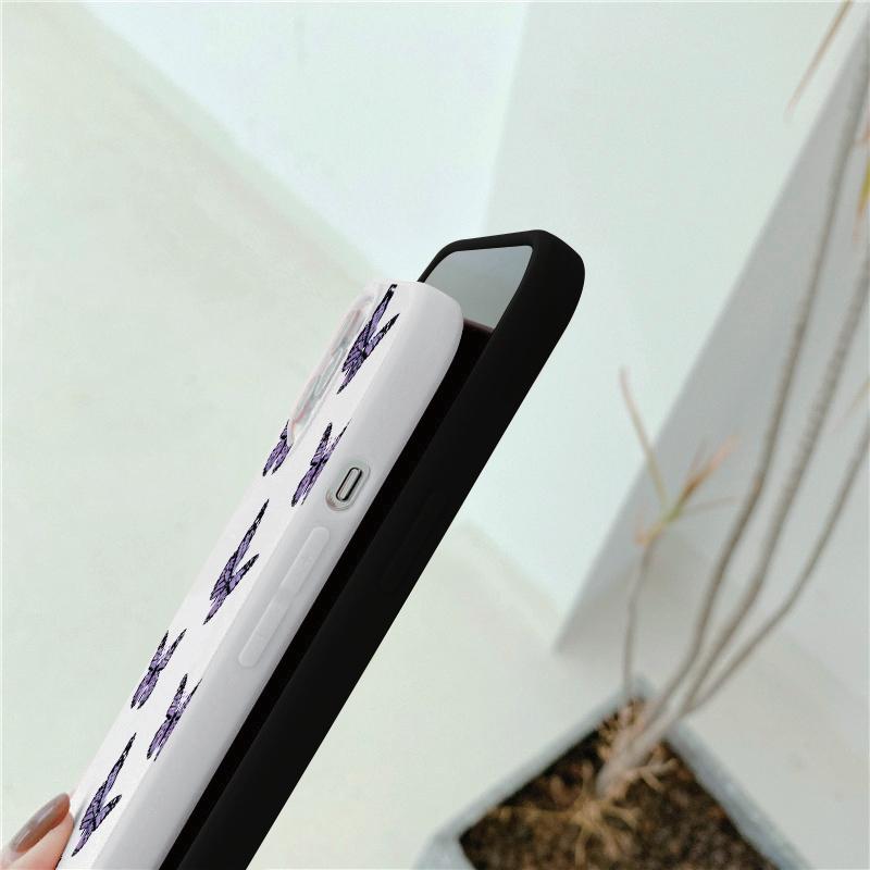 Butterfly Patterned Soft Silicone Case For Samsung A55 A35 M35 Xiaomi Redmi Note 13 Pro iPhone Huawei Honor Realme Camera Protective Shockproof Cover