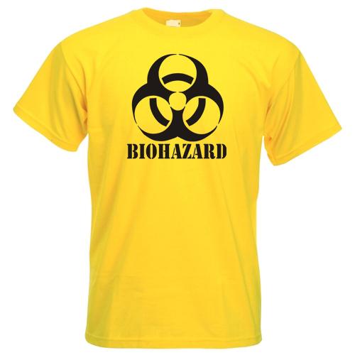 Biohazard TShirt Emo Gamer Cool Rock Music Zombie Apocalypse Armageddon
