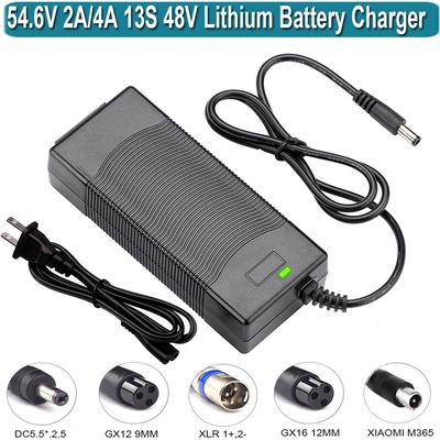 54,6V nabíječka baterií pro 48V 2A napájecí zdroj pro 48V Ecotric /Lectric XP/Evercross H5 Lithiová baterie