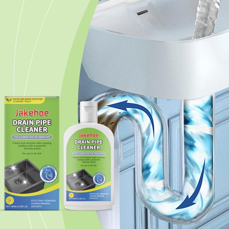 Universal Drain Pipe Cleaner 100ml Power Formula for Kitchen Bathroom Toilet Decalcifying Clog Removing Agent