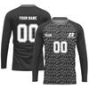 Men’s Long Sleeve Athletic Shirt, -Wicking Sports Top, Lightweight Running Jersey, Red & Navy, Quick Dry