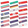 Car National Flag Emblems: Indonesia, Vietnam, UK, France, Germany, Italy - Metal Body, Tail & Side Stickers