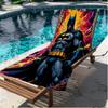 Batman Aufdruck Strandtuch, Vielseitiges Leichtes Saugfähiges Strandtuch für Pool Surfen Yoga Badezimmer, Perfektes Geburtstags-Urlaubsgeschenk