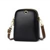Elegant  Trendy Women’s Leather Mini Crossbody Bag Small Double Zipper Shoulder Purse With Adjustable Strap Classic Minimal Design