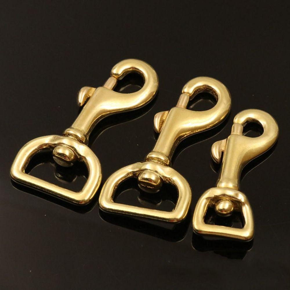 

Rotating Traction Buckles Pure Copper Belt Keychain High Quality Snap Hook Keychain