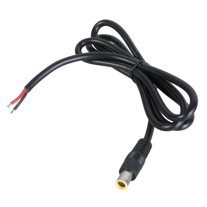 DC7.9x5.5mm Power Pigtails Cable DC7909 7.9x5.5mm Male Plugs Cable with Bare Wire End for Solar Panel Laptop Charger