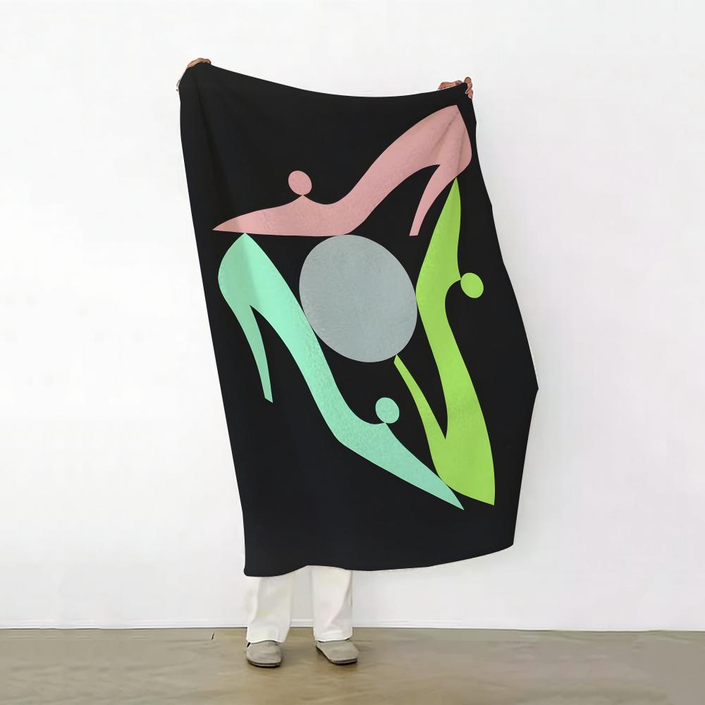 Brand R ROGER V VIVIER Throw Soft Warm Flannel Fleece Throw Blanket for Sofa Bed Travel Home 75cmx90cm