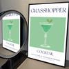 1pc Cartoon Fruit Juice Mojito Aperol Spritz Vintage Poster Self-adhesive Art Waterproof Paper Sticker Wall Decor