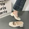 Silver Thick Heel Bow Half Slippers Women's Summer 2025 New Mary Jane Outer Wear Versatile One-word Bag Head Sandals