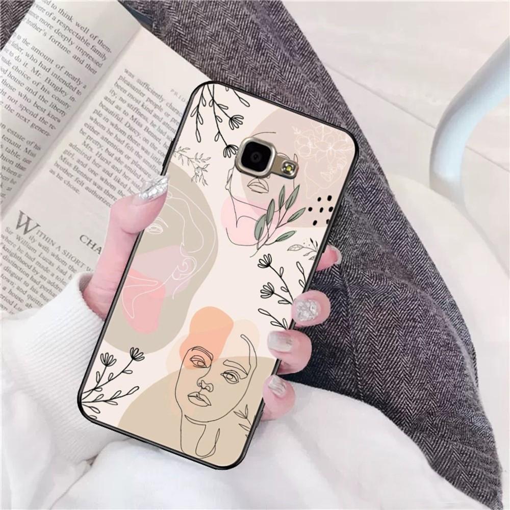 Art Line Face women Etui na telefon dla Samsung A 10 11 12 13 20 21 22 30 31 32 40 51 52 53 70 71 72 73 91 13 skorupa