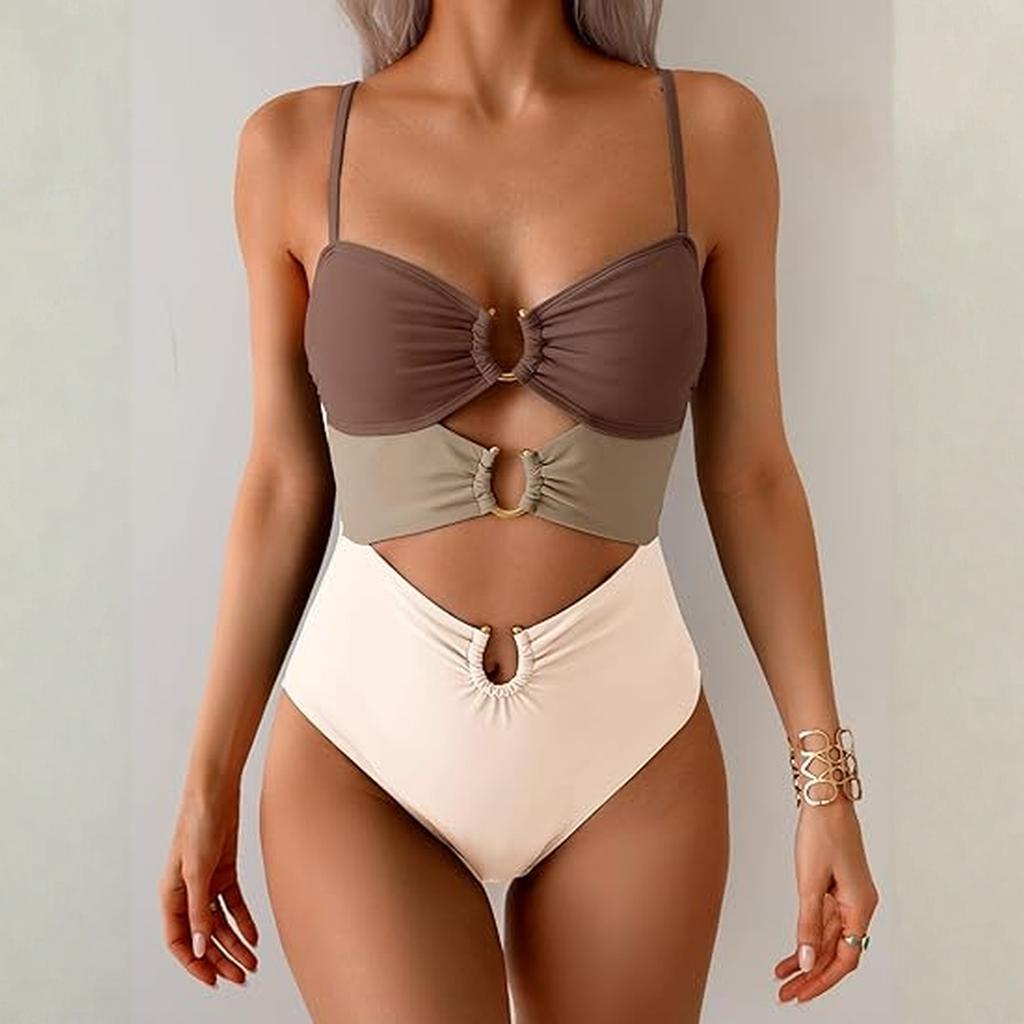 Women's Color Sexy Bikini One-piece Swimsuit