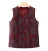 Plus Velvet Autumn/Winter Vest for Middle-Aged & Elderly Women - Button-Up, Grandma, Warm, Thicker Design