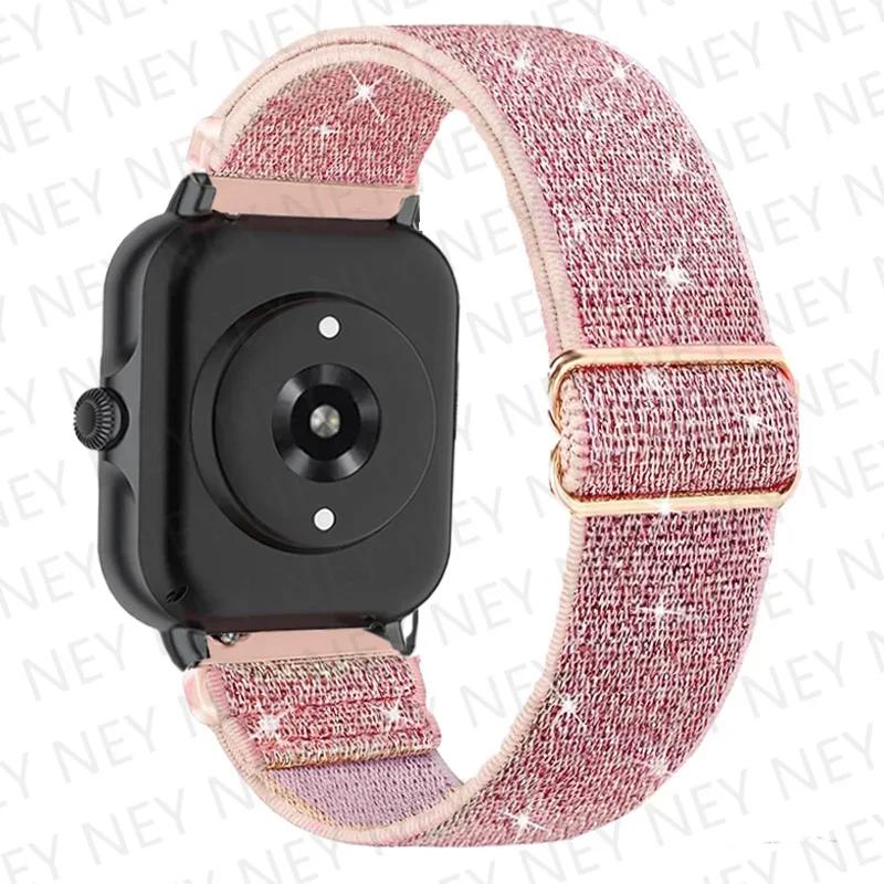 

20mm/22mm Shiny Elastic strap For Amazfit gts 4-3-2-2e-mini/GTR 4/3 Pro band Amazfit Bip 5/Bip3 pro/Balance/GTS/GTR 4-3-2 straps 20mm watch band