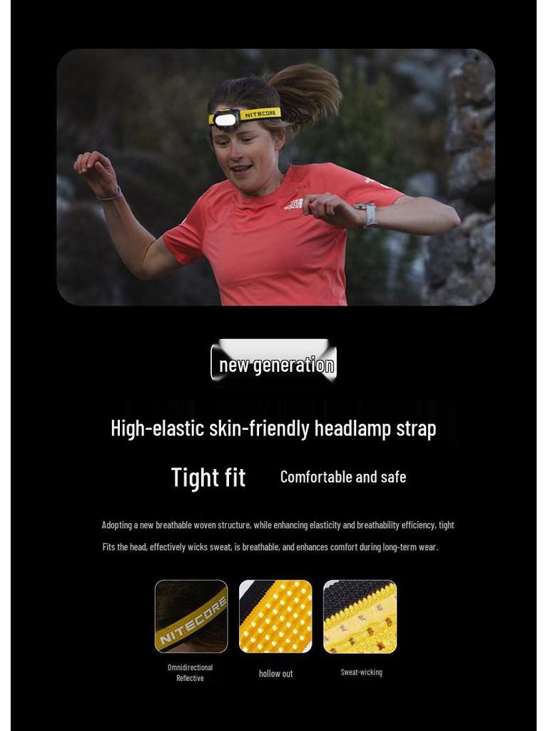 Nitecore UT27 Doppellicht-Stirnlampe für Outdoor und Trailrunning