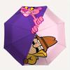 Pink Panther Detektiv Automatisches Öffnen/Schließen Regenschirm   Kompakter Reise Regenschirm, 8 Speichen Stabile Konstruktion, Ideales Geschenk, 174
