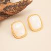 Retro Gradient Resin Geometric Earrings for Women, Luxurious Earrings, Fashionable Jewelry, Party Gifts, Daily Accessories